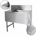 Thumbnail image #4 for Advance Tabco Prestige 1-Compartment Underbar Sink Unit with Dual Drainboards and 6-Inch Swing-Spout Faucet, 36W x 20D x 36H