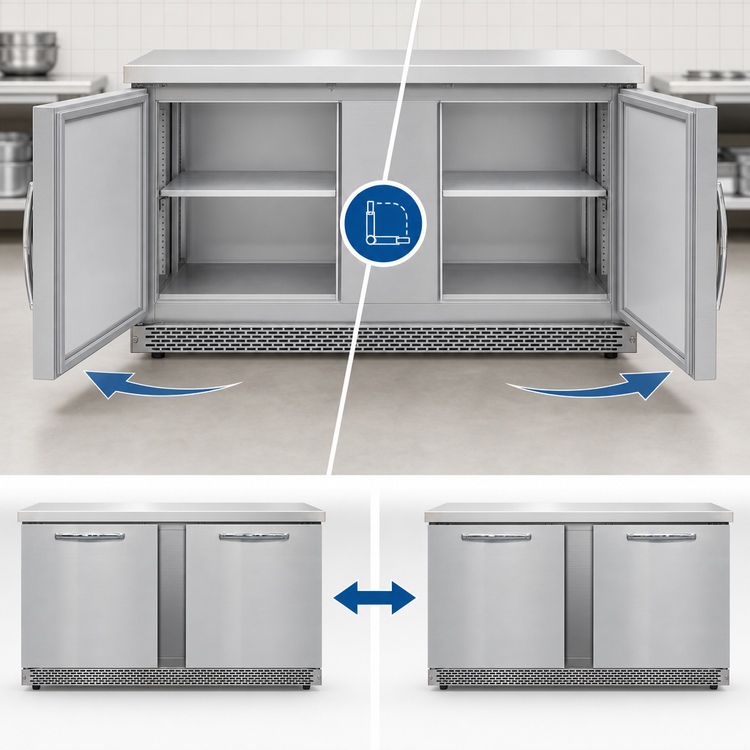 Product image #4 for Continental Refrigerator SWF60N-FB 60 Inch Two-Section Worktop Freezer