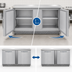 Thumbnail image #4 for Continental Refrigerator SWF60N-FB 60 Inch Two-Section Worktop Freezer