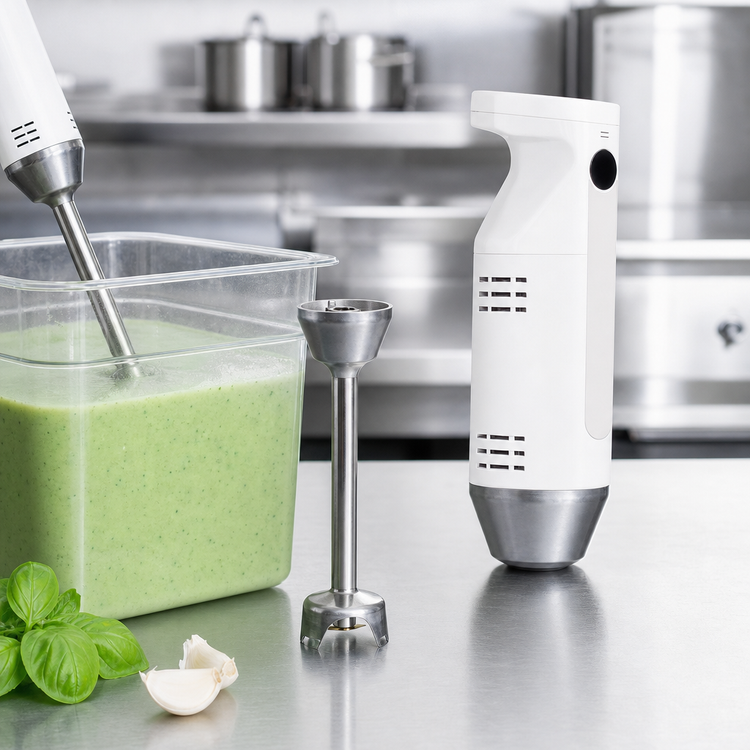 Product image #4 for MiniPro Hand-Held Variable-Speed Immersion Blender with 6.5-Inch Stainless Steel Shaft, 200W, 115V