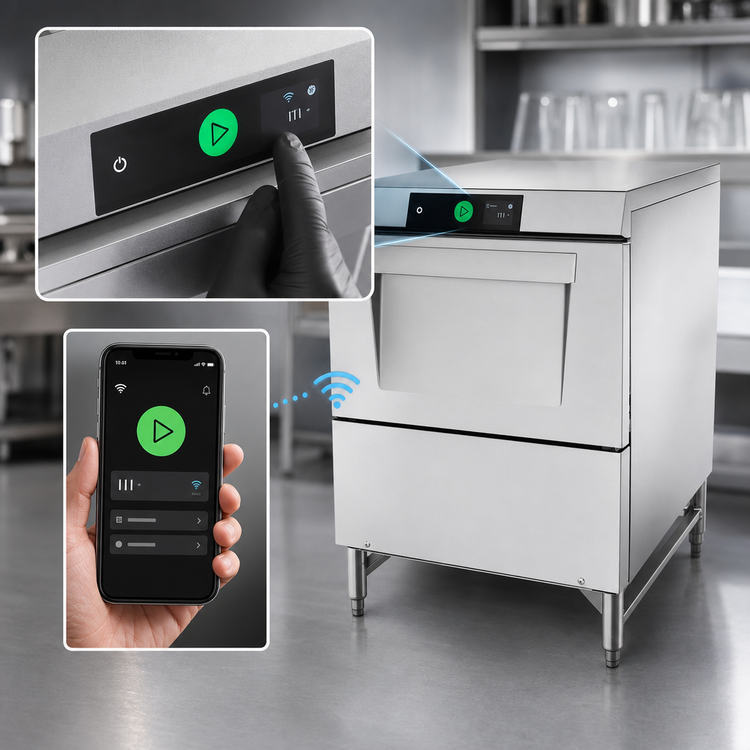 Product image #4 for Hobart LXGNPR-1 Advansys Undercounter Glass Washer with PuriRinse and 14-Inch Leg Stand