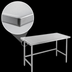 Thumbnail image #4 for Advance Tabco TVSS-4812 Stainless Steel Open Base Work Table, 144