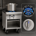 Thumbnail image #4 for Imperial 18-Inch Gas Stock Pot Range with Single 3-Ring Burner, Open Front Cabinet and Stainless Steel Exterior