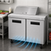 Thumbnail image #4 for Hoshizaki Steelheart SR48B-8 48-Inch Two-Section Sandwich Top Prep Refrigerator