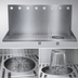 Thumbnail image #4 for Micro Matic USA Wall-Mount Stainless Steel Drip Tray Trough with Integral Glass Rinser, 24 Inch, 8 Faucet Holes