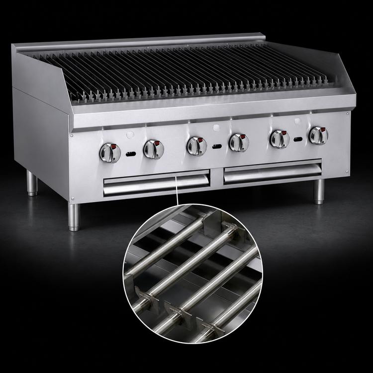 Product image #4 for Southbend HDC-60 60-Inch Countertop Gas Charbroiler with Radiant Heat