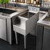 Thumbnail image #4 for Omcan USA Freestanding Underbar Blender Station with Dump Sink and Recessed Step, 15 Inch Wide, 304 Stainless Steel