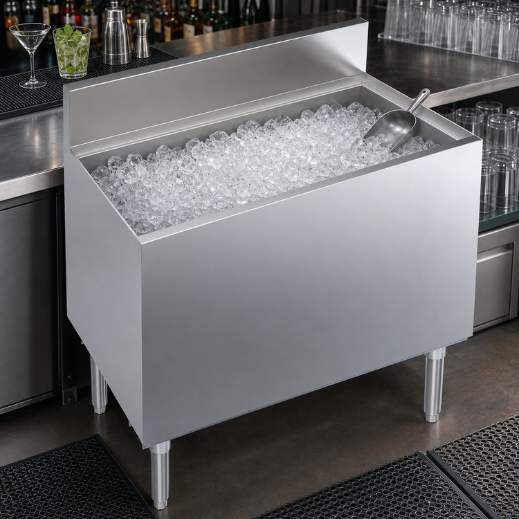 Product image #4 for Krowne Royal Series 36-Inch Built-In Underbar Ice Bin/Cocktail Unit with 10-Circuit Cold Plate