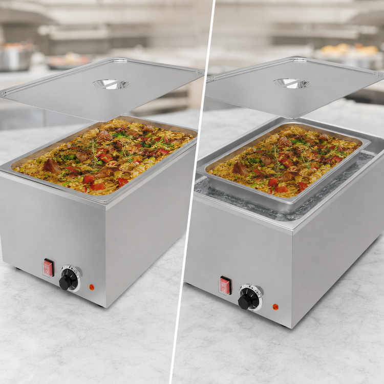Product image #4 for KoolMore 21-Quart Countertop Electric Food Warmer, Wet/Dry, 1-Section, Stainless Steel