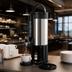 Thumbnail image #4 for Thunder Group 1.5 Gallon Gravity Flow Coffee Dispenser with Bru-Thru Lid and Removable Base