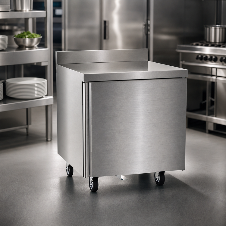 Product image #4 for Delfield ST4432NP One-Section Refrigerated Worktop Refrigerator, 32-Inch Wide, 1 Door, 4-Inch Backsplash