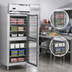 Thumbnail image #4 for Continental Refrigerator D1FENSAGDHD Designer Line One-Section Wide Reach-In Freezer with Half Glass Doors
