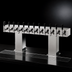 Thumbnail image #4 for Perlick 4006-12BTF Countertop Glycol-Cooled Bridge Tee Draft Beer Tower, 12 Faucets, Tarnish-Free Brass Finish