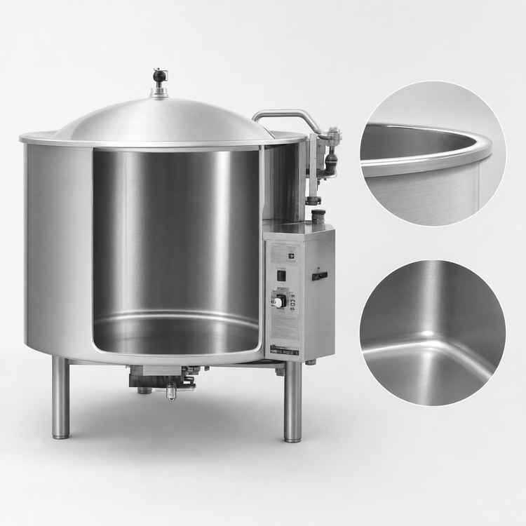 Product image #4 for Legion Low-Rim 80-Gallon Insulated Gas-Fired Self-Contained Stationary Kettle