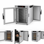 Thumbnail image #4 for Metro HotBlox™ HBCW8-DCPS-CT Wide 8-Pan Pass-Thru Insulated Holding Cabinet with Digital Touchscreen, Clear Front and Solid Rear Doors