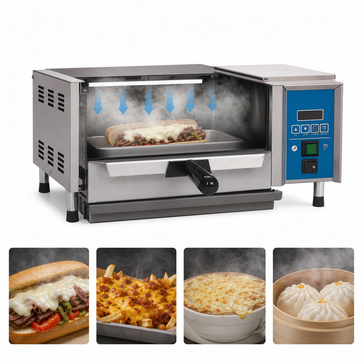 Product image #4 for Antunes Miracle Steamer Self-Contained Spatula-Style Countertop Steamer, 208V, 14-Inch Capacity