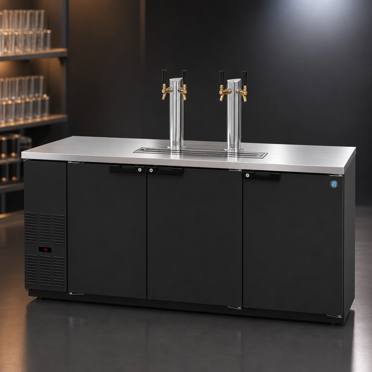 Product image #4 for Hoshizaki Three-Section Direct Draw Draft Beer Cooler, 80-Inch, 4 Half-Keg Capacity