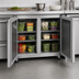 Thumbnail image #5 for Juneau 36-Inch Two-Section Undercounter Reach-In Refrigerator, Bottom-Mount, Solid Doors