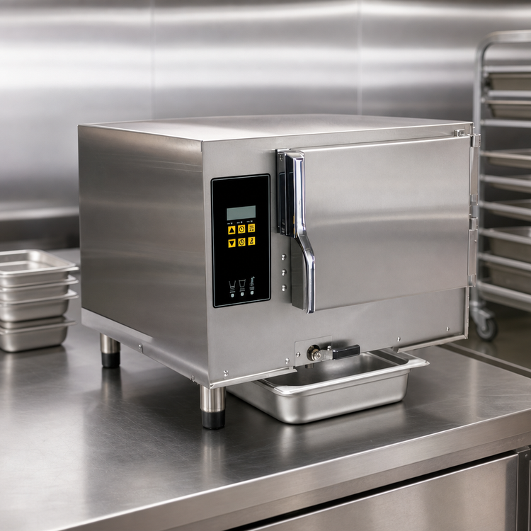 Product image #4 for AccuTemp Evolution Connectionless Boiler-Free 3-Pan Countertop Convection Steamer, 208V