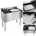Thumbnail image #4 for CHOICE 48-Inch Underbar Combo Ice Bin/Cocktail Unit with 6-Bottle Insulated Storage
