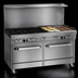 Thumbnail image #4 for Southbend Ultimate 60-Inch Gas Restaurant Range with 6 Burners, 24-Inch Griddle, Convection Oven and Cabinet Base