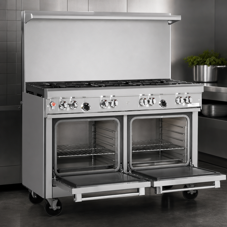 Product image #4 for Southbend Ultimate 48-Inch Gas Restaurant Range with 7 Open Burners and 2 Space Saver Ovens