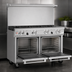 Thumbnail image #4 for Southbend Ultimate 48-Inch Gas Restaurant Range with 7 Open Burners and 2 Space Saver Ovens