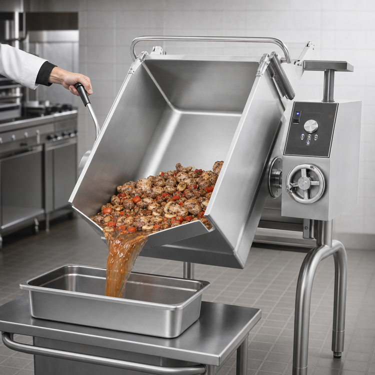 Product image #4 for Groen BPM-30GC 30-Gallon Gas Braising Pan, Manual Tilt, Floor Model
