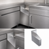 Thumbnail image #4 for Krowne Royal Series Rear Corner 15° Underbar Angle Filler, 24-Inch Front-to-Back, Stainless Steel
