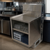Thumbnail image #5 for BK Resources 48-Inch Underbar Glass Rack Cabinet with Drainboard Top, Open Front Base, Adjustable Shelf, and 3-Inch Backsplash