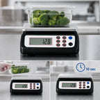 Thumbnail image #4 for CFS Brands SCDG33BK Digital Portion Control Food Scale, 33 lb Capacity, 0.1 oz/1 g Readability, Square Stainless Steel Platform