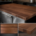 Thumbnail image #4 for Boos Block American Black Walnut Kitchen Countertop, 60 x 42 x 1-1/2 Inch, Flat, Penetrating Oil Finish
