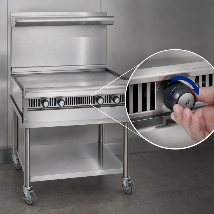 Product image #4 for Imperial Spec Series Heavy-Duty 18-Inch Gas Modular Add-A-Unit Griddle with Manual Controls
