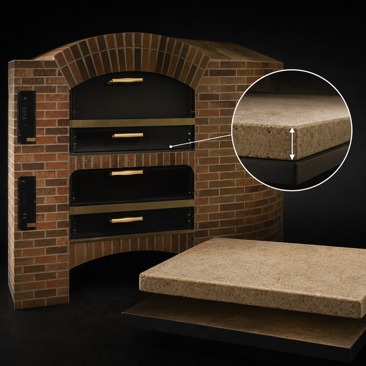 Product image #4 for Marsal MB-866 Single Deck Brick-Lined Gas Pizza Oven