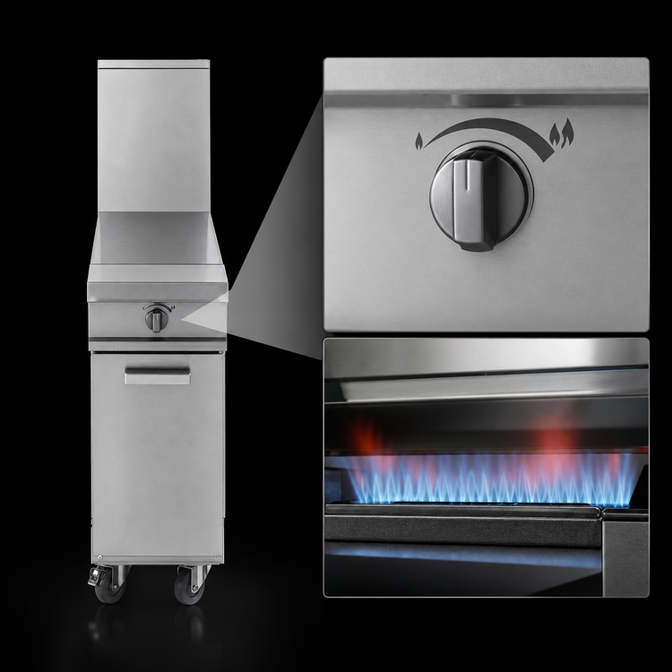Product image #4 for Garland Master Series 12-Inch Gas Even Heat Hot Top Range Attachment with Storage Base