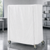 Thumbnail image #4 for Metro Waterproof Vinyl-Nylon Coated Banquet Cart Cover with PVC Zipper, 48 x 21 x 74 Inch, White
