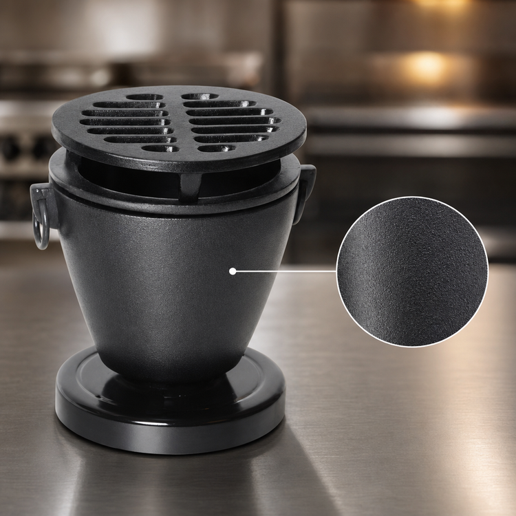 Product image #4 for Town Equipment 3-1/2 Inch Hibachi Japanese Grill Set with Cast Iron Removable Grill
