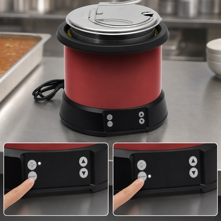 Product image #5 for Vollrath Mirage® 7 Quart Dry-Use Induction Soup Rethermalizer, Countertop, 120V