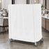 Thumbnail image #4 for Metro White Uncoated Knitted Polyester Banquet Cart Cover, 60