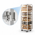 Thumbnail image #4 for Aluminum Roll-In Oven Rack with A-Style Lift, Single End Load, 18-Pan Capacity