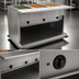 Thumbnail image #4 for Spec-Master PHT6OB-240-3 Portable Hot Food Table, 6-Well, Electric, 97-3/4