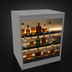 Thumbnail image #4 for Glastender Open Front Back Bar Liquor Display Cabinet, 30 Inch Wide, 3-Step Display with LED Lighting