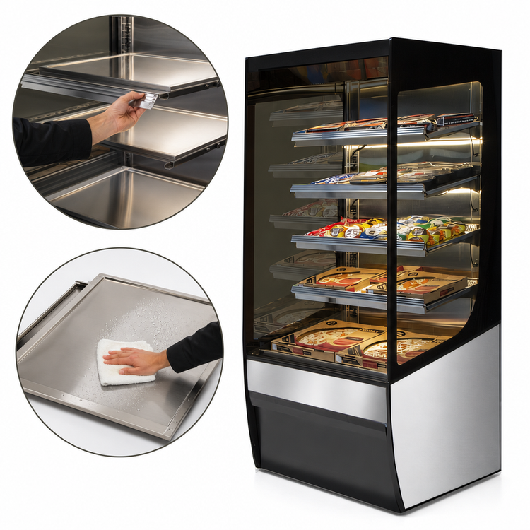 Product image #4 for Federal Industries Vision Series Heated Self-Serve High Profile Hot Food Merchandiser, 36 x 33 x 78 Inches
