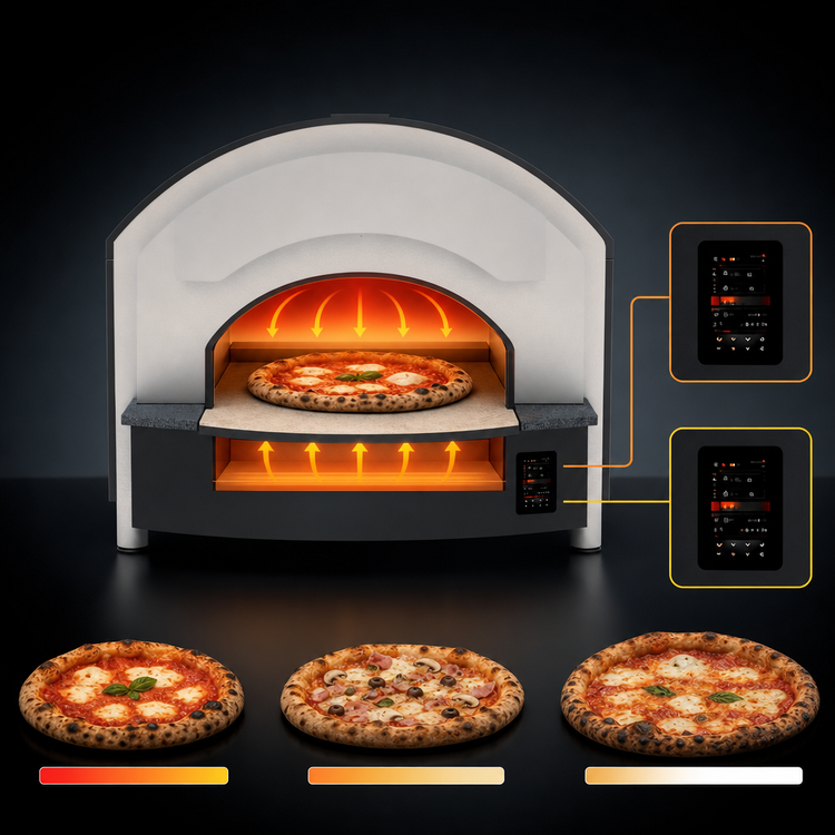 Product image #4 for Trento Alfa Zeno Series Single Deck 4-Pizza Countertop Electric Pizza Oven