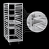 Thumbnail image #4 for Panco Aluminum Roll-In Refrigerator Rack, 64 Inch High, 12 Universal Angle Slides