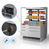 Thumbnail image #4 for Turbo Air Low-Profile Horizontal Open Display Merchandiser, 11.1 Cu. Ft., Stainless Steel