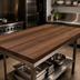 Thumbnail image #4 for 72-Inch x 42-Inch American Black Walnut Edge Grain Kitchen Countertop