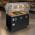 Thumbnail image #4 for Vollrath 2-Series Affordable Portable Deluxe 3-Well Mobile Hot Food Station with Buffet-Style Breath Guard and Enclosed Base