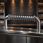 Thumbnail image #4 for Perlick Corporation 4065-16 Pass-Thru Glycol-Cooled Countertop Draft Beer Tower, 16 Faucets, 2 Columns, Stainless Steel