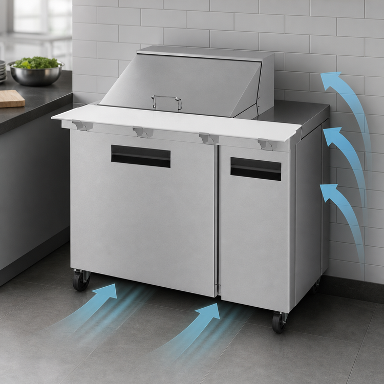 Product image #4 for Hoshizaki Steelheart 60-Inch Two-Section Reach-In Mega Top Prep Refrigerator